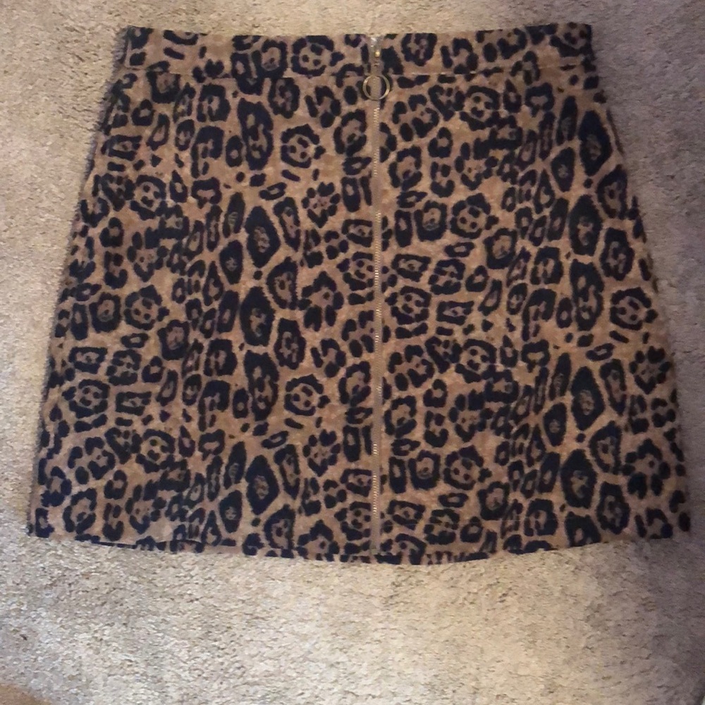 Cheetah print skirt